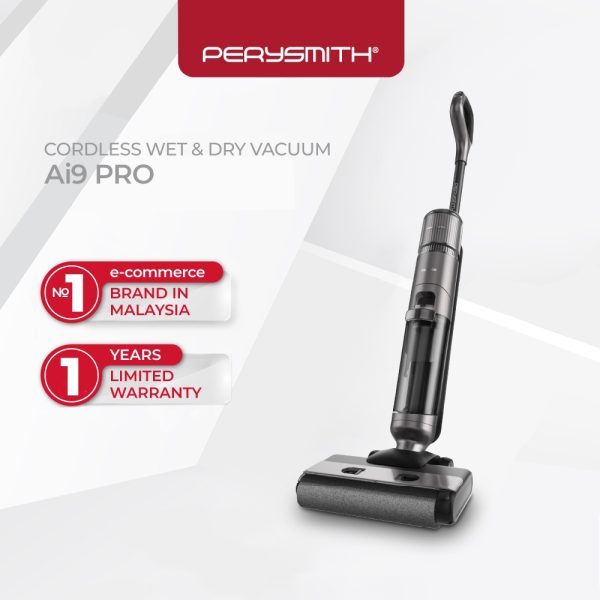 PerySmith Ai9 Pro Smart Cordless Handheld Wet Dry Vacuum Cleaner Self Cleaning Floor Washer Scrubber