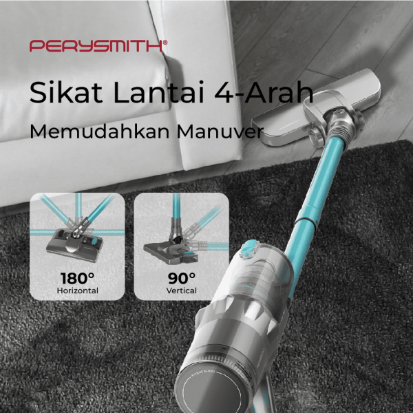 PerySmith X20 Pro Cordless Vacuum Cleaner Home Penyedot Debu Tanpa Kabel Wireless - Image 5