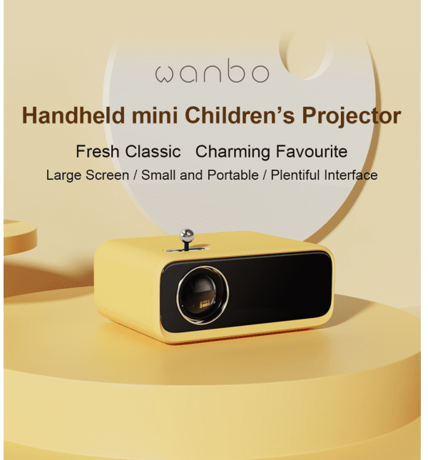 Wanbo Mini Projector 220 ANSI Lumens 480P Portable Wanbo Proyektor Mini 3W BT4.0 - Image 3