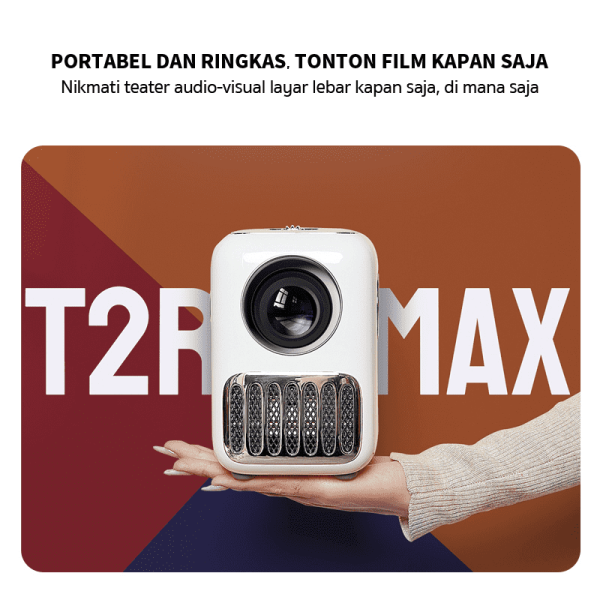 Wanbo T2R Max Smart Projector 350 ANSI Lumens 1080P Decode 4K Android 9.0 1+16G - Image 2