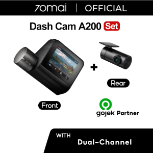 70mai Dash Cam A200 Set Dual-Channel HDR 1080P Fov-130 Night Owl Vision – Front+Rear