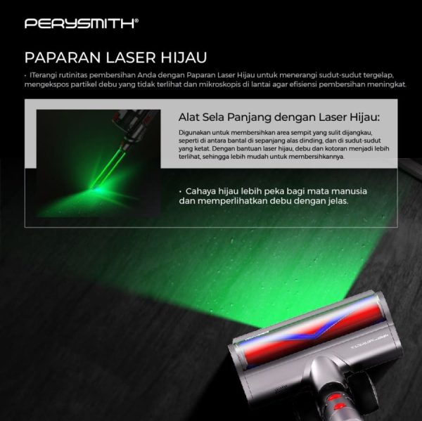 PerySmith X7 Pro Cordless Vacuum Cleaner Home - Image 6