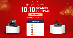 Read more about the article 70mai Memenangkan Top 5 Brand Otomotif pada 10.10 Brand Festival Indonesia di Shopee